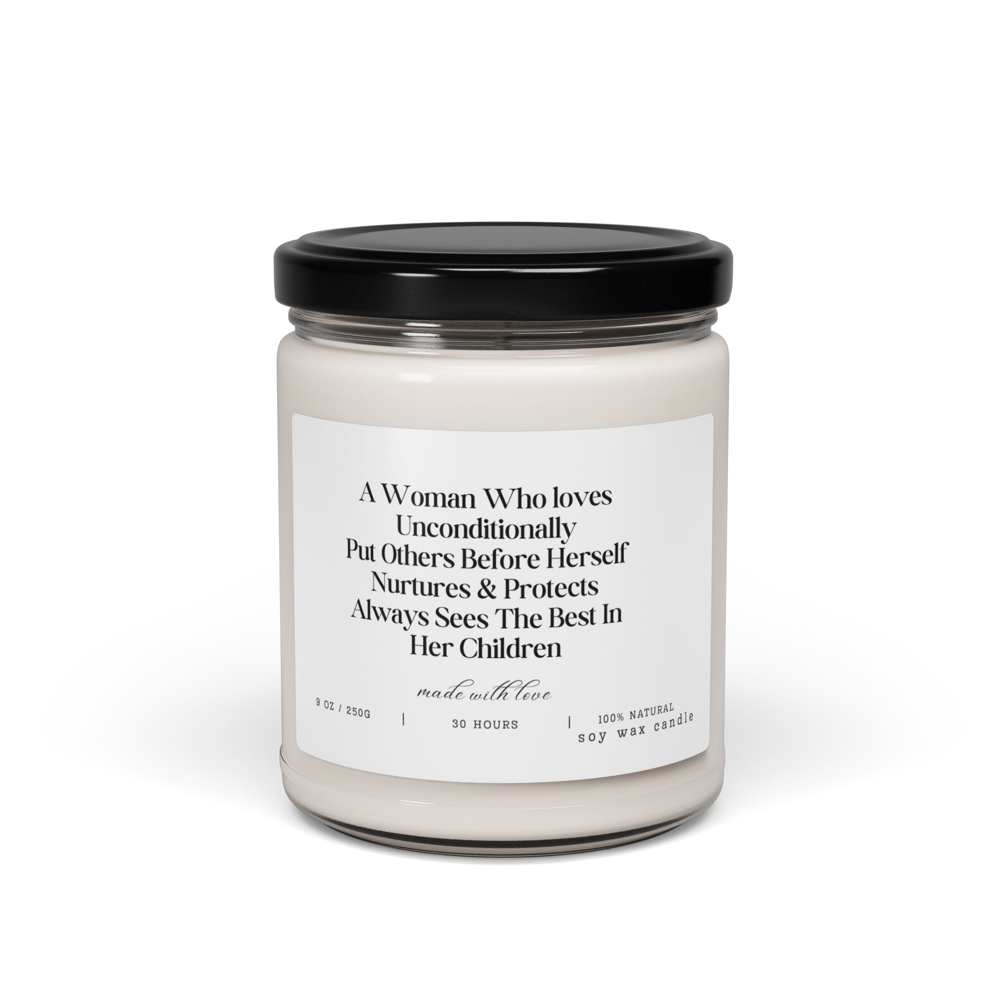 Scented Soy Candle - Inspirational Quote for Moms - Digital Product Store
